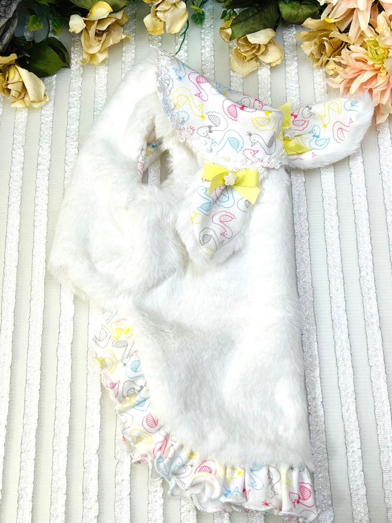 犬服ハンドメイドペット用品♡ラビットファー♡ウサギタンク❣️感謝価格❣️