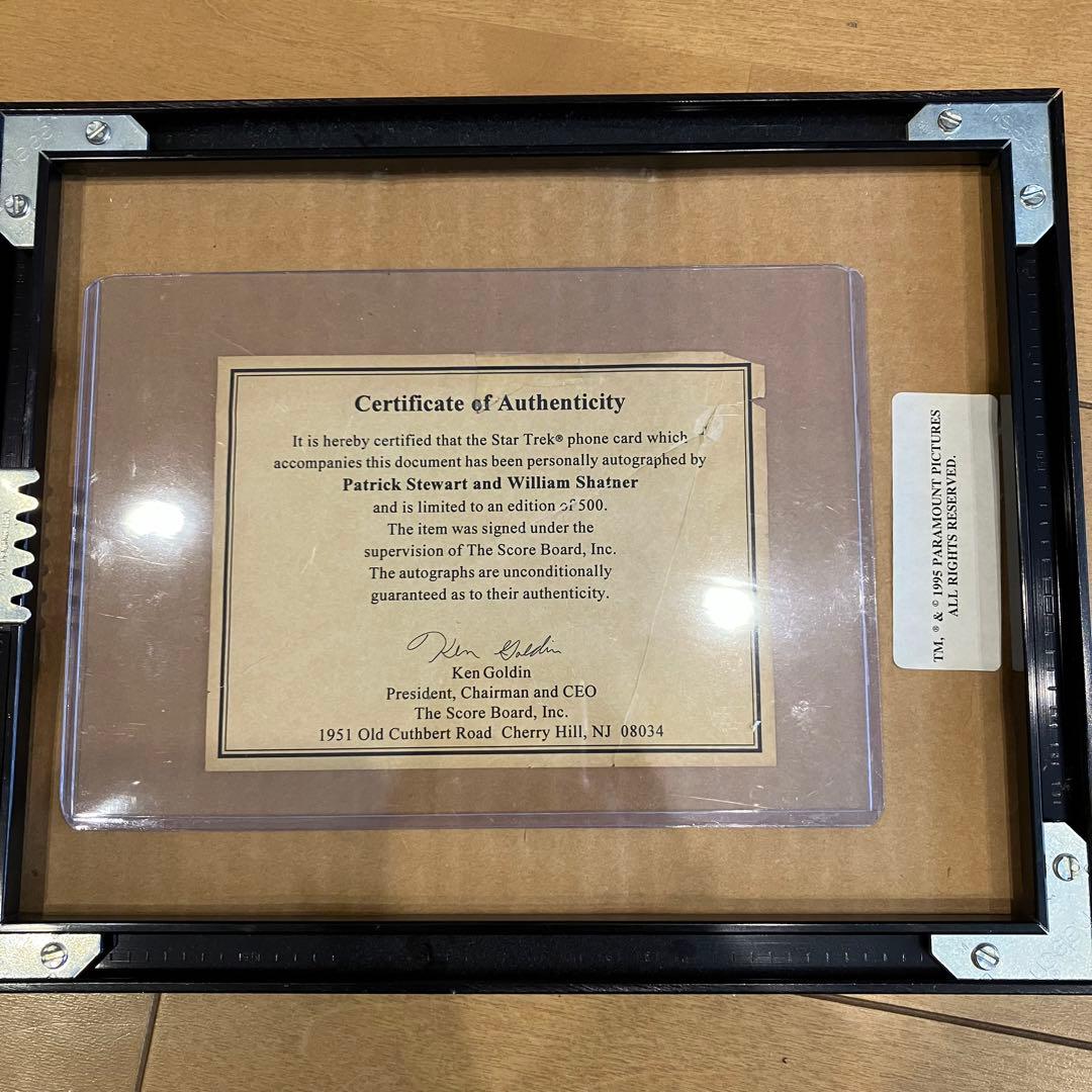 スタートレック ジェネレーションズ サイン カーク ピカード star trek