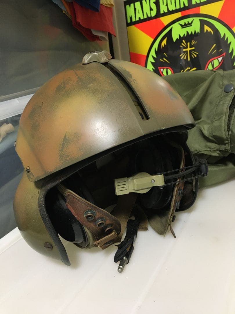 ヴィンテージ.USエアフォース.ヘルメットバッグ.ヘルメット.アームデスクセット