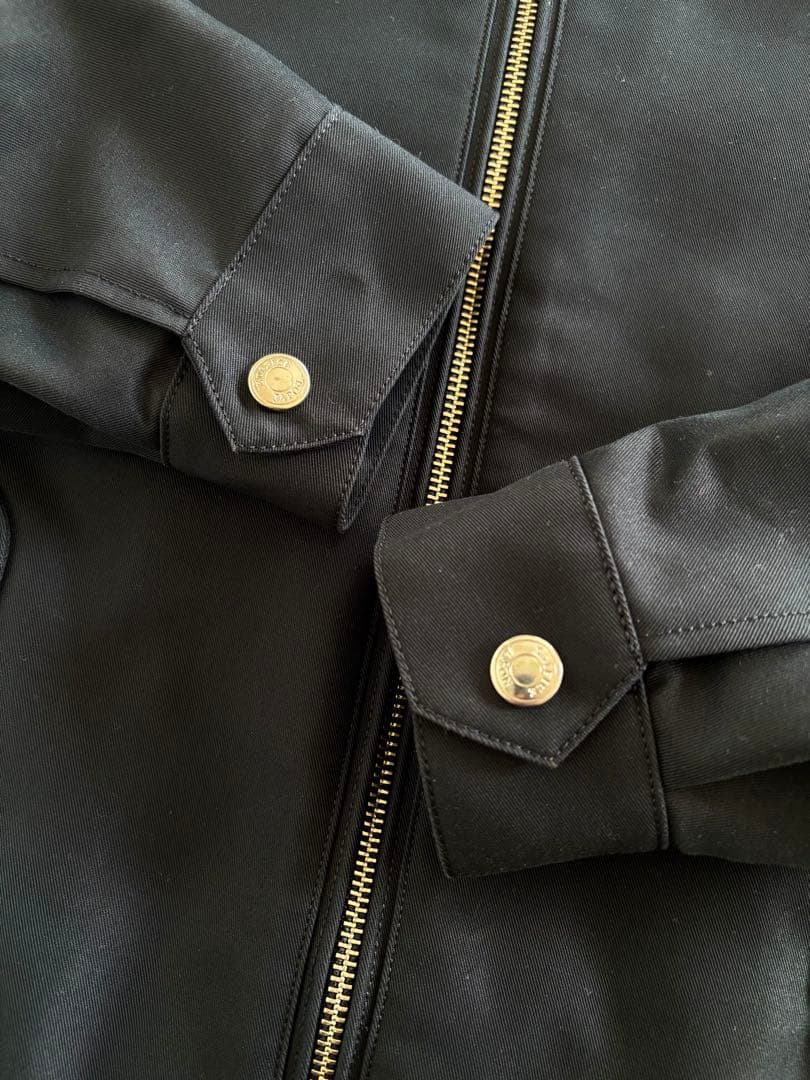 エディフィス/極美品 22AW ハリントンJKT シルバーボタン ブラック L