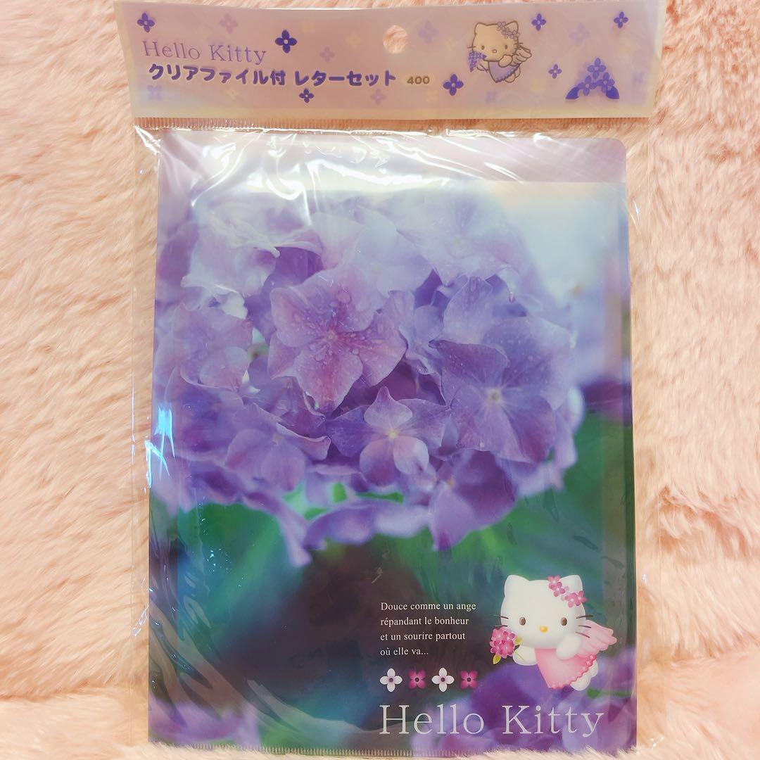 希少レア　ハローキティ　レターセット　メモ　フェアリー　アジサイ　2003