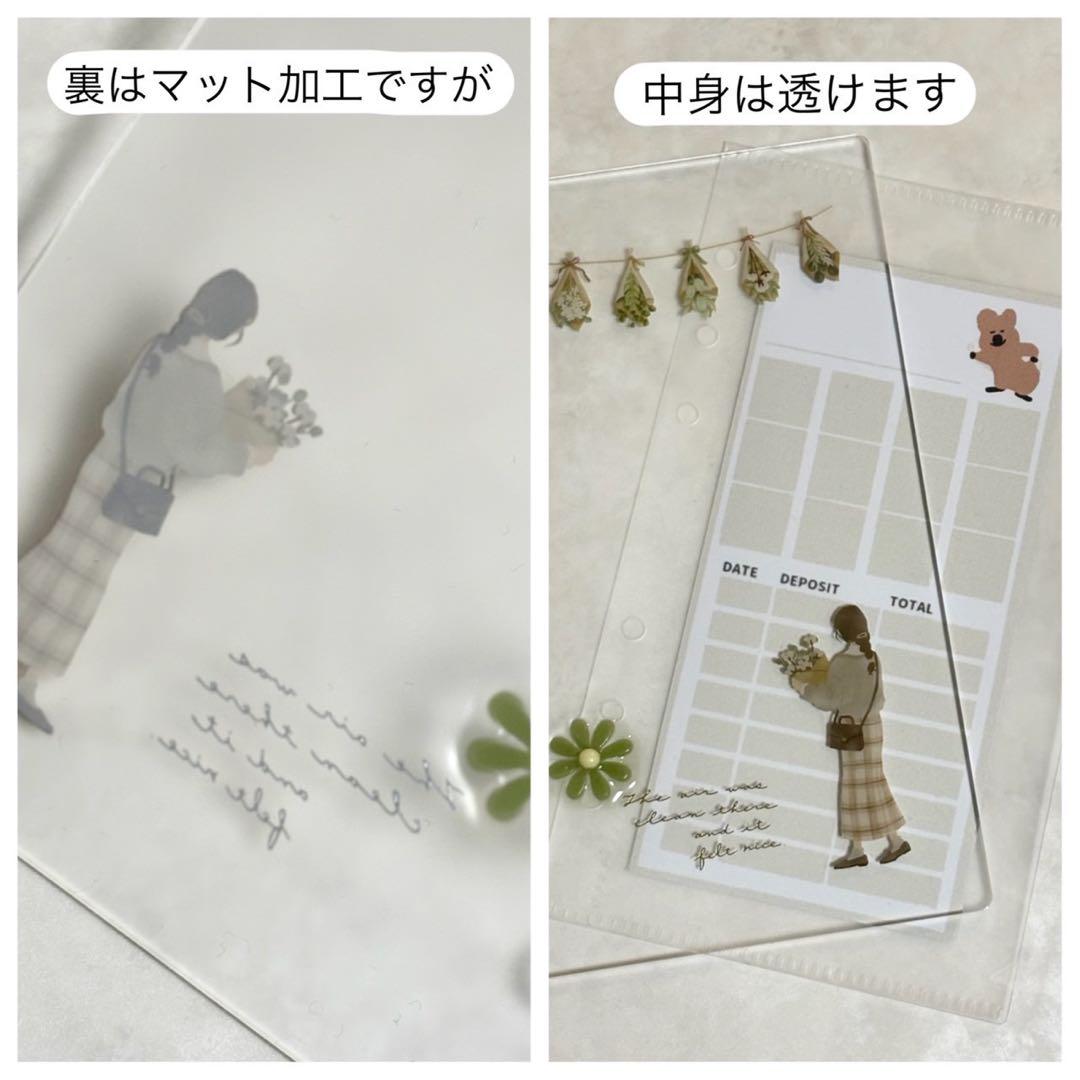 ✨milk⭐ ✨A6 アクリルレジンバインダー　リング付き