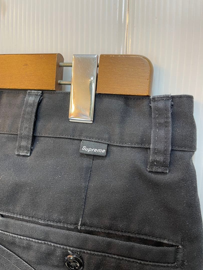 Supreme チノパン ブラック 32 ワークパンツ アメリカ製