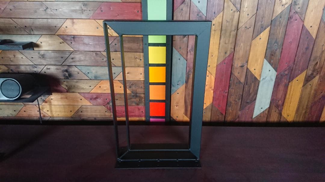 マットでアイアンな極太＆フラット鉄脚♪ 100×600×700 □型 2脚ver