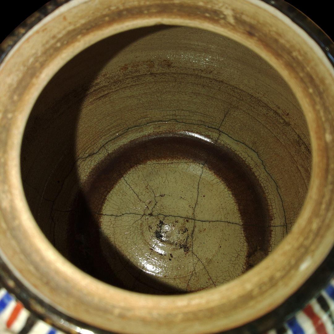 清水六兵衛　麦藁手急須　土瓶　漆補修