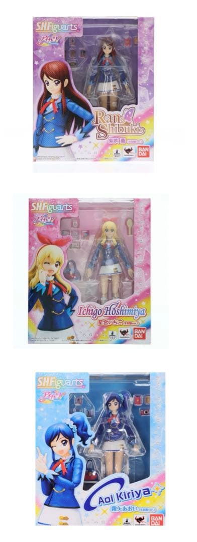 アイカツ　フィギュアーツ　星宮いちご 霧矢あおい　紫吹蘭　Figuarts