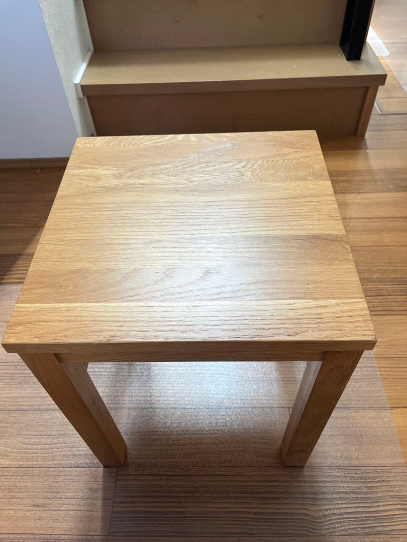 ☆無印良品☆木製サイドテーブルベンチ　オーク材