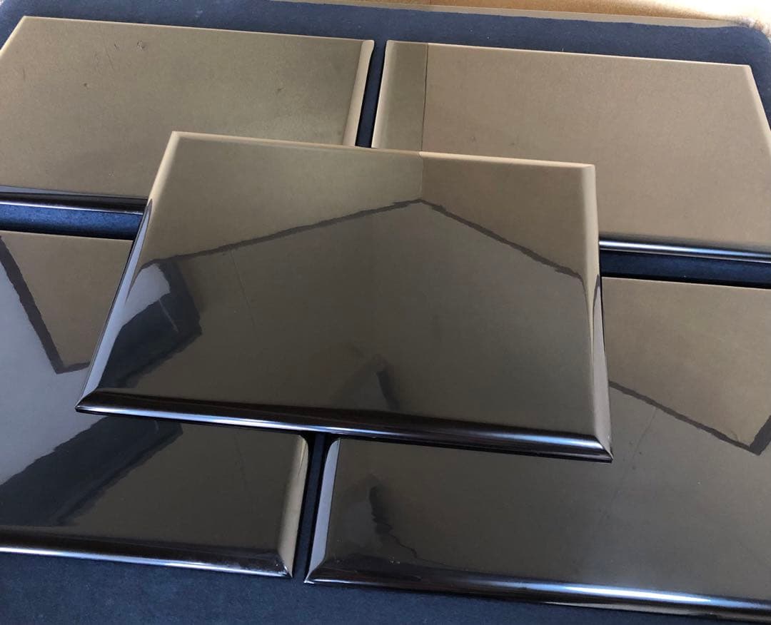 ❗️割引《R》輪島塗 短冊蒔絵 卓上膳5客 輪島屋本店造 共箱　251007あ7