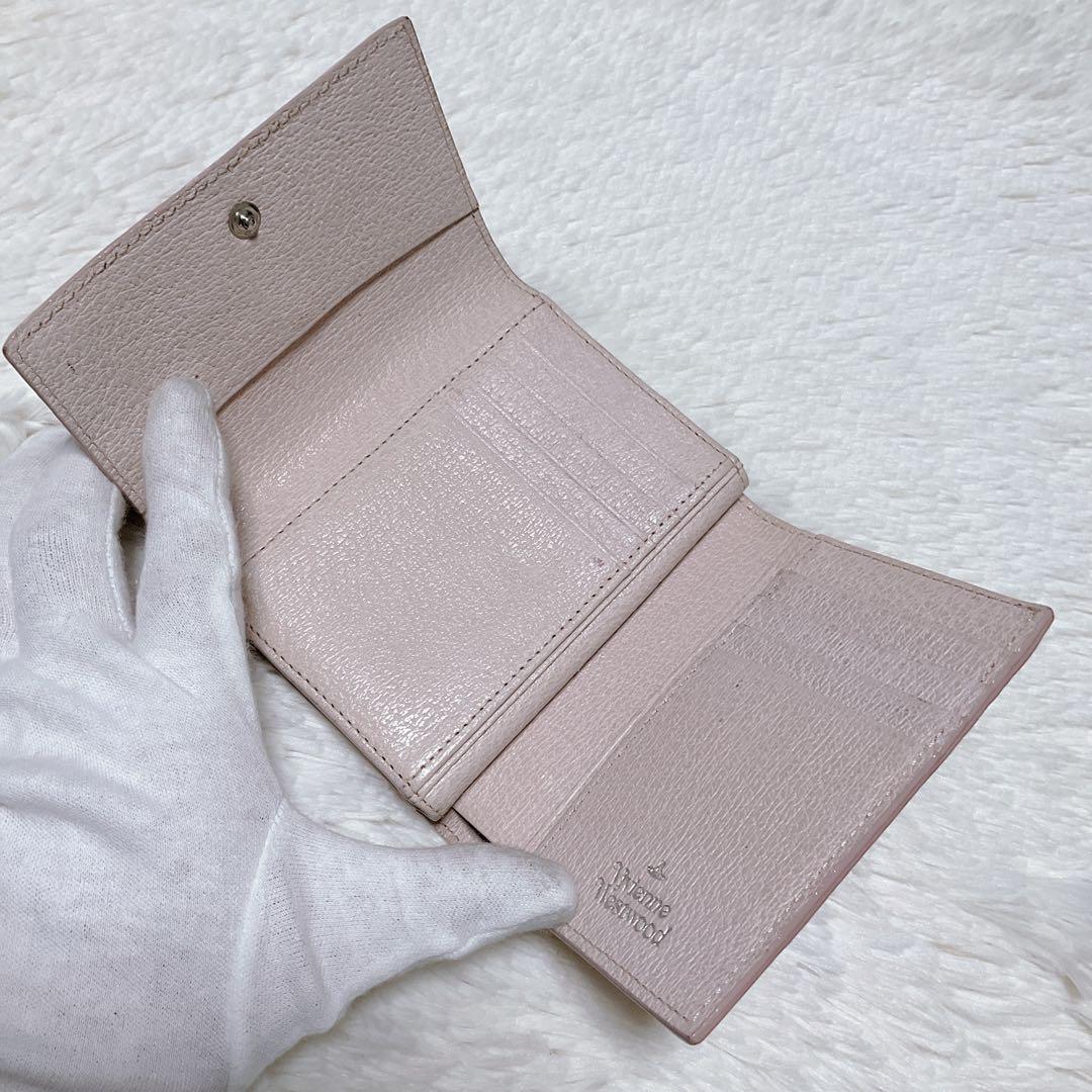 ♡限定♡ヴィヴィアンウエストウッド 三つ折り財布 がま口 ピンク オーブ 希少