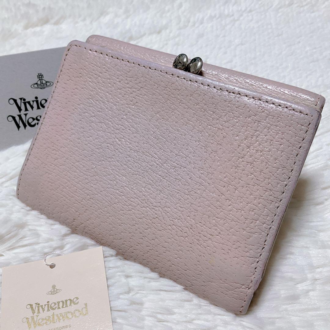♡限定♡ヴィヴィアンウエストウッド 三つ折り財布 がま口 ピンク オーブ 希少