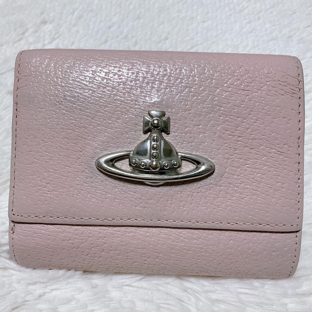 ♡限定♡ヴィヴィアンウエストウッド 三つ折り財布 がま口 ピンク オーブ 希少