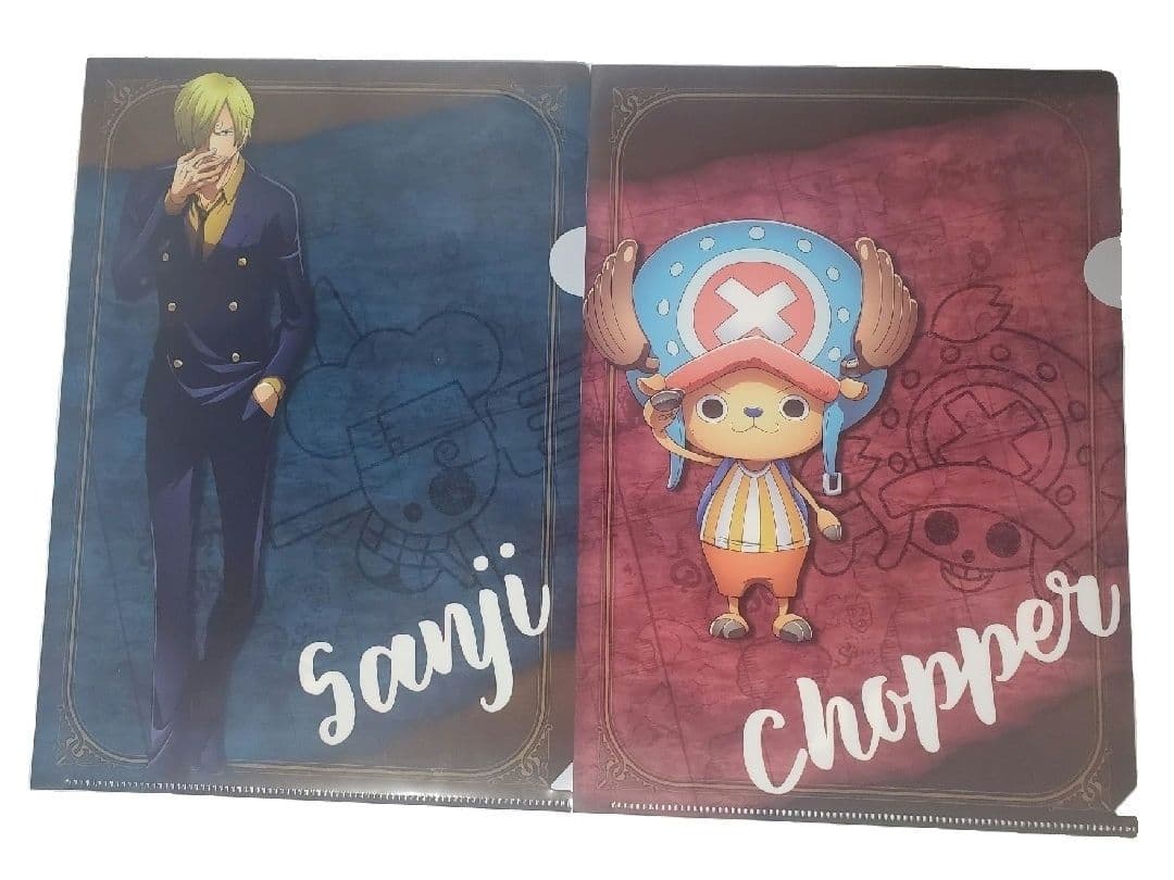 ONE PIECE サンジ チョッパー ブルック ウソップ クリアファイルセット