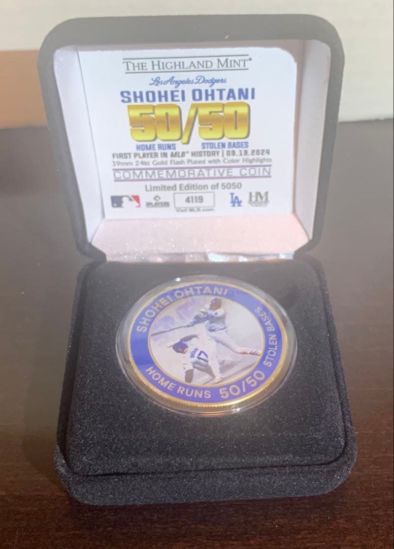 大谷翔平Shohei Ohtani 50/50 記念ゴールド　#4119