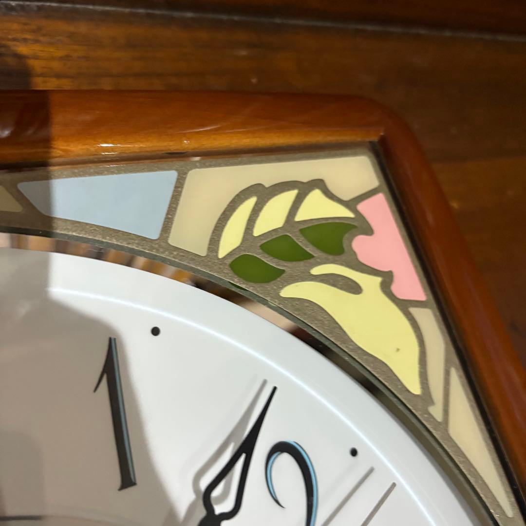 EMUAIR ステンド風　ウォールクロック　壁掛時計　8MG746EJ