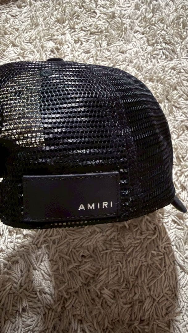 AMIRI アミリ　ブラック トラッカーキャップ