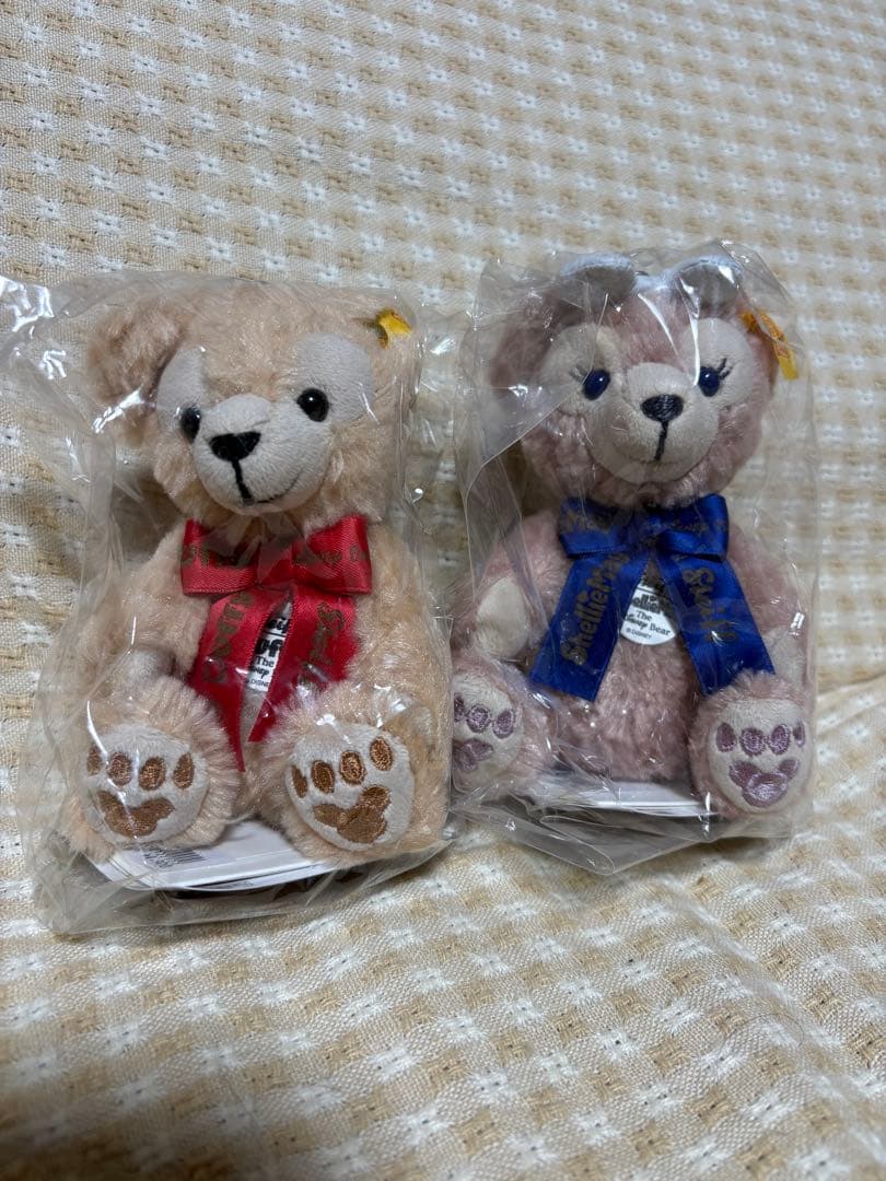 【新品】 シュタイフ ダッフィー＆シェリーメイ ぬいぐるみ 10周年記念