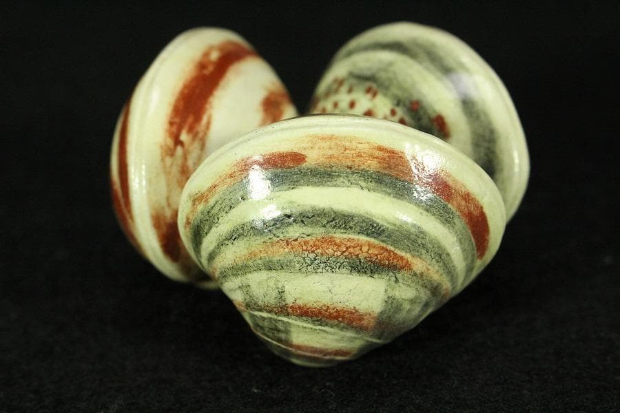 茶道具 三蛤 蓋置 共箱 雛祭り(K-LC868)