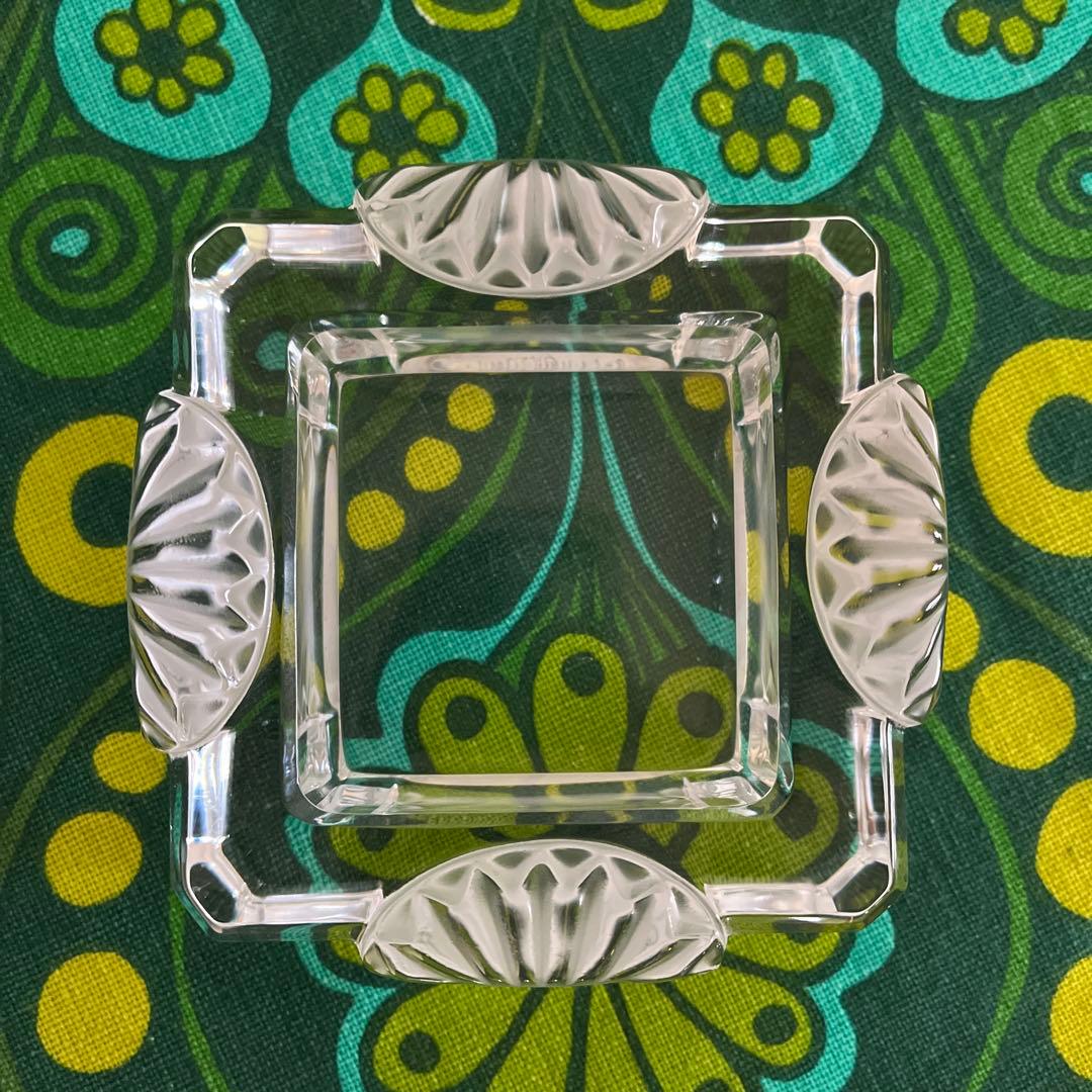 ☆ラリック☆コルフ☆貝殻☆クリア＆フロスト☆灰皿☆ヴィンテージ【送料込み】