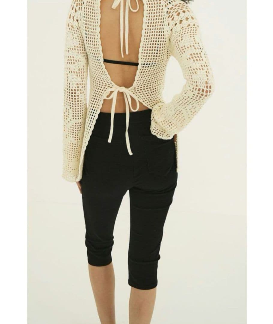 パンツ CLANE CAPRI RIB PANTS