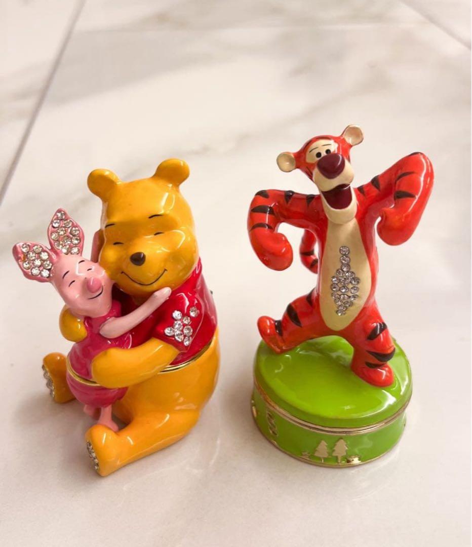 廃盤 限定品 ディズニー プーさん トリンケットボックス 英国製 Enamel