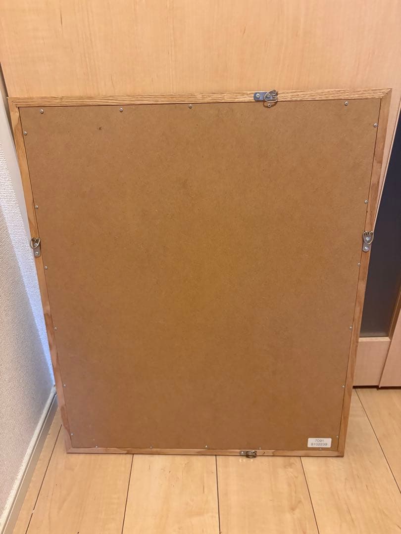 カントリー調 オーク材フレーム ウォールミラー カナディアン/アンティーク