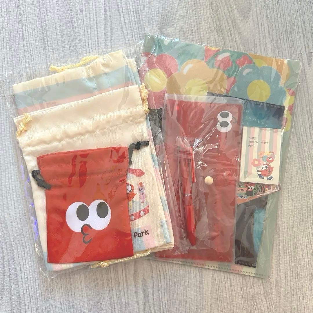 Nissy NEP会員限定 リッピー巾着3枚セット ステーショナリー6点セット