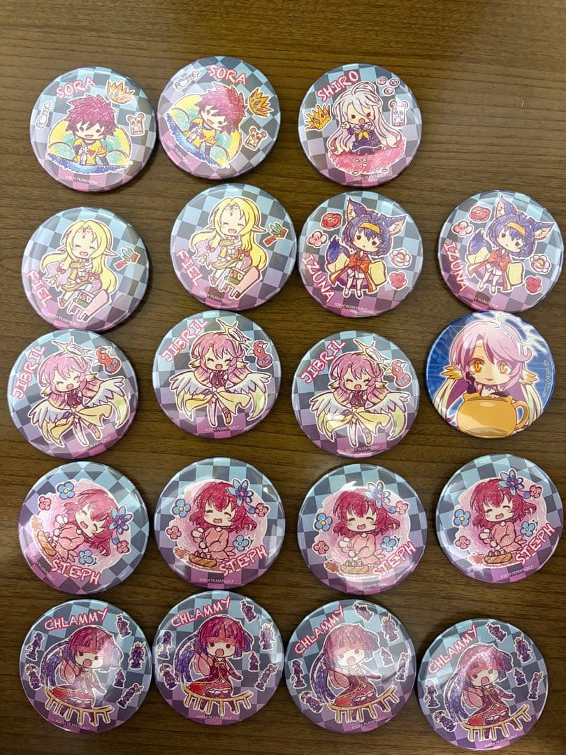 ノーゲーム・ノーライフ 各種グラフアートデザイン 缶バッジ