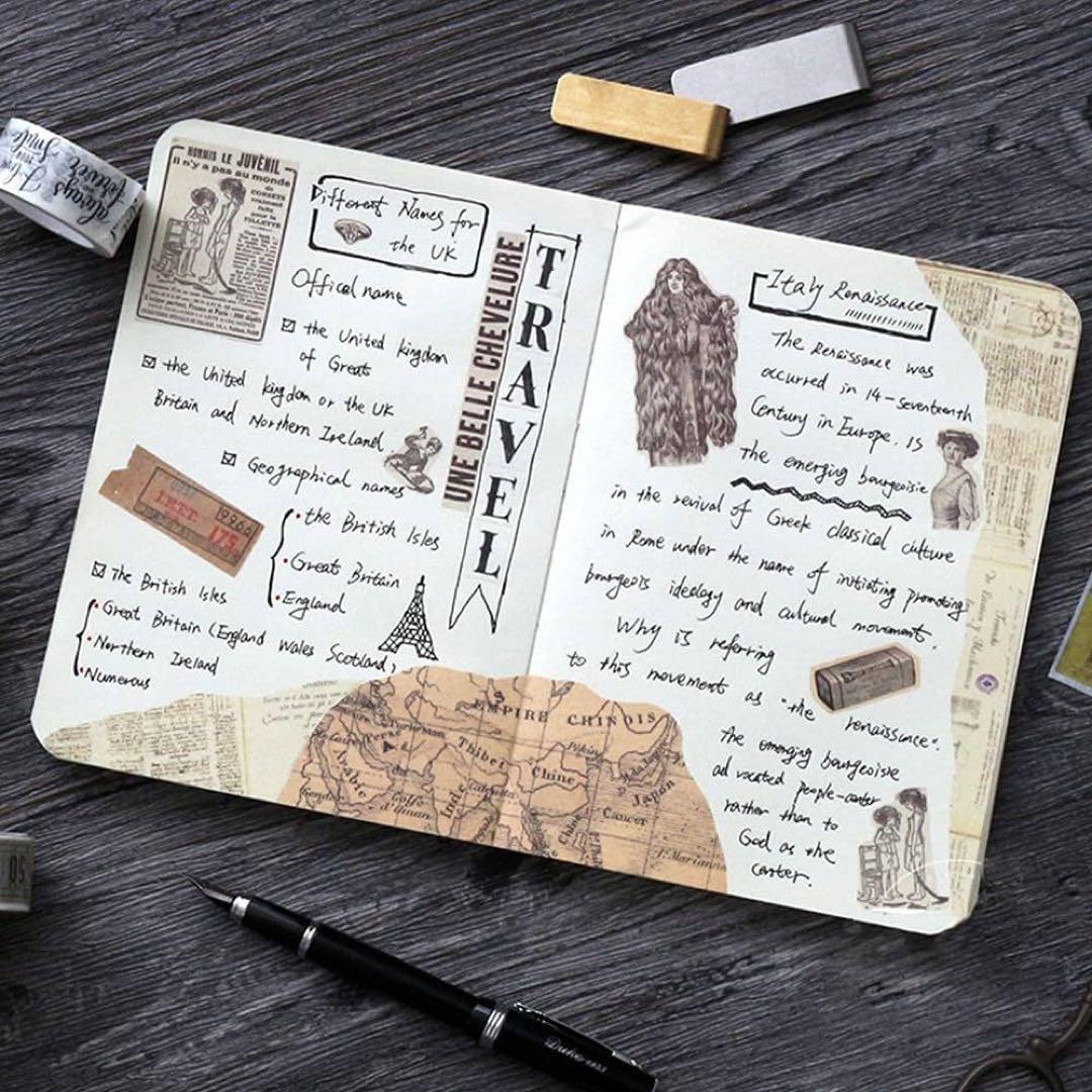 ヴィンテージワールドトラベル和紙マスキングテープセット 幅60mm 8メートル