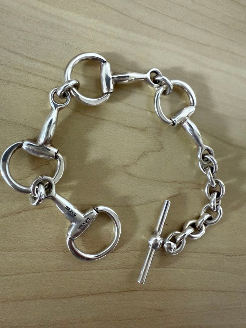 LAVER FOUR BIT CHAIN T BAR ブレスレットL