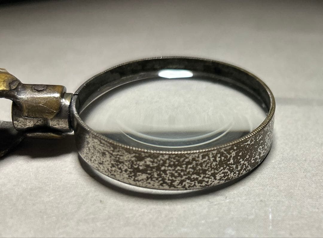 アンティーク コンパクト虫眼鏡