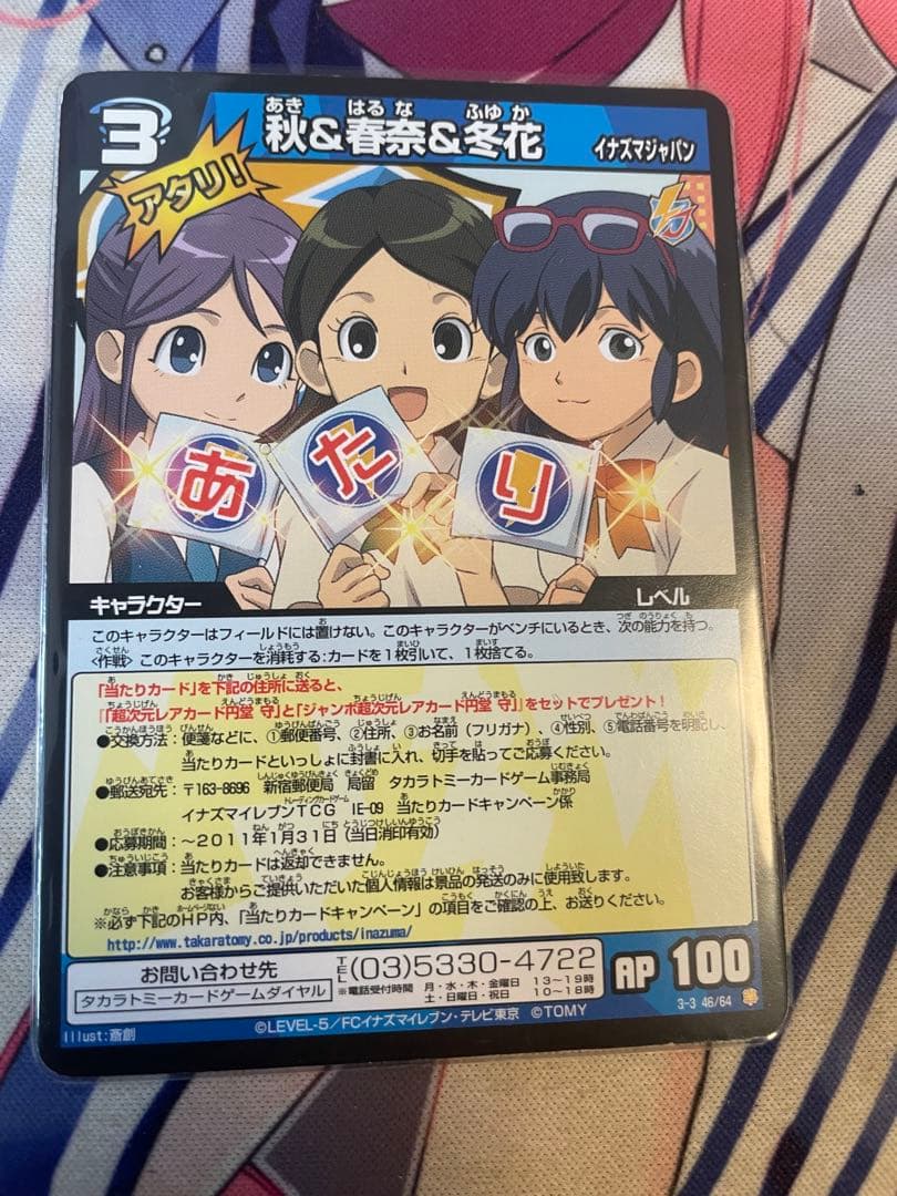 イナズマイレブン　貴重　マネージャーあたりカード2種