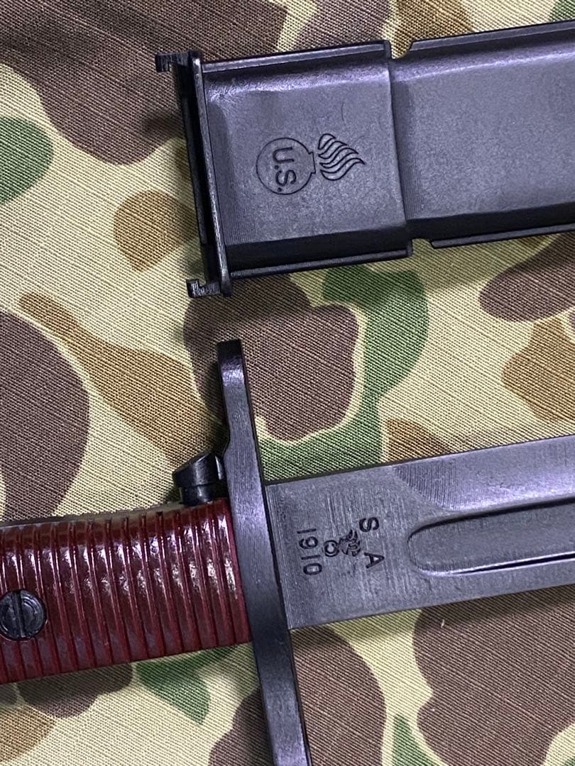 WWⅡ 米軍 M1903 スプリングフィール用銃剣と鞘（プラ製）★レプリカ★