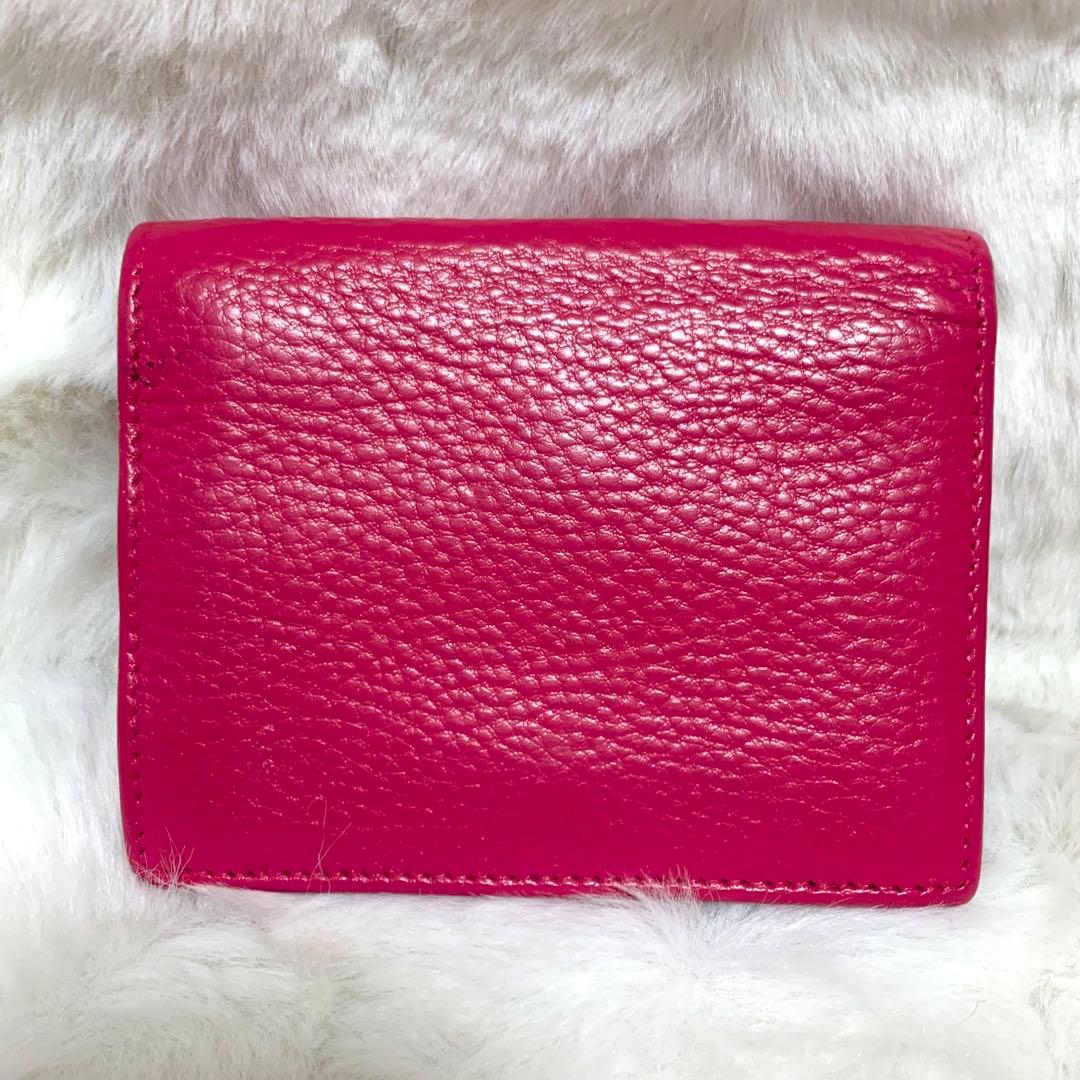 yyytPRADAプラダ　２つ折り財布　サフィアーノレザー　ピンク