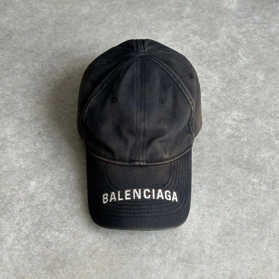 BALENCIAGA LOGO VISOR キャップ フェード