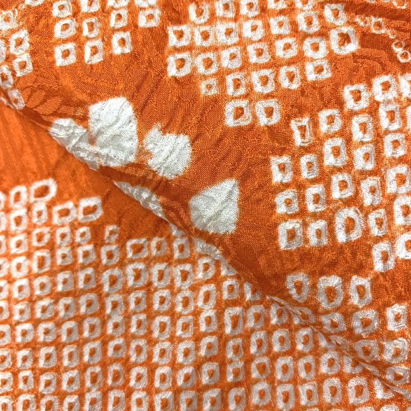 407ag10着物のみ□七五三 七歳 女児 着物　絞り染め□美品