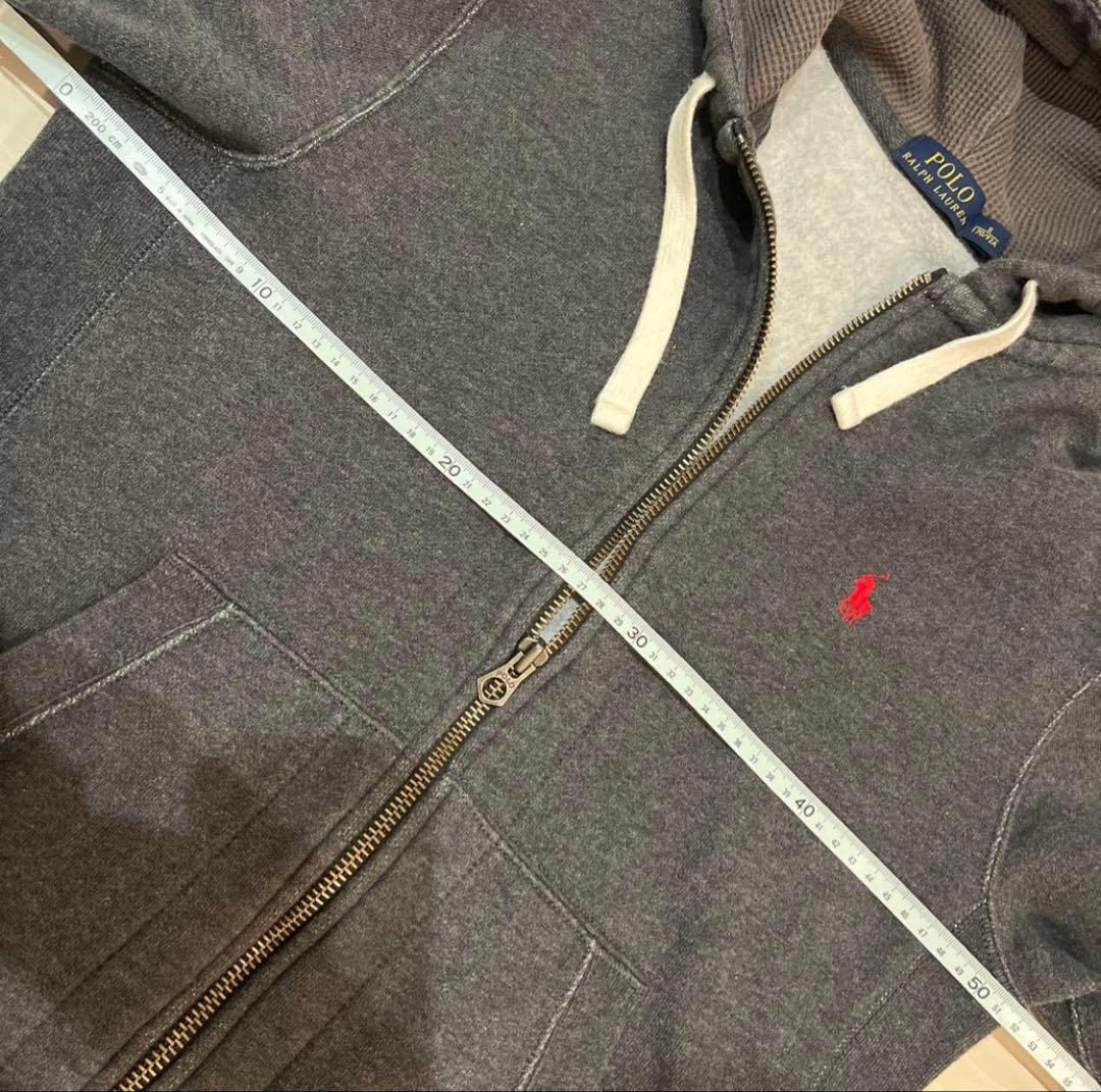 PoloRalphLaurenグレー ジップアップパーカーメンズラルフローレン