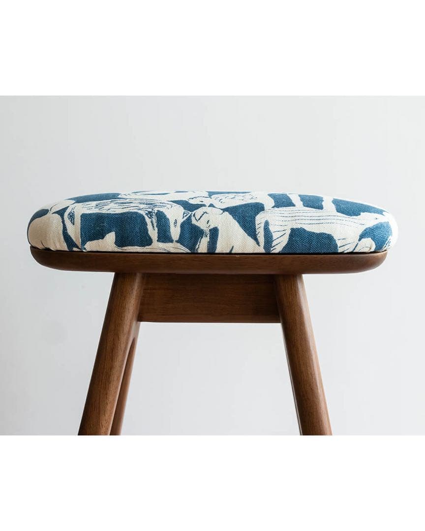 キッチンスツールBR H630＋ミナ ペルホネンlife puzzle [BL]