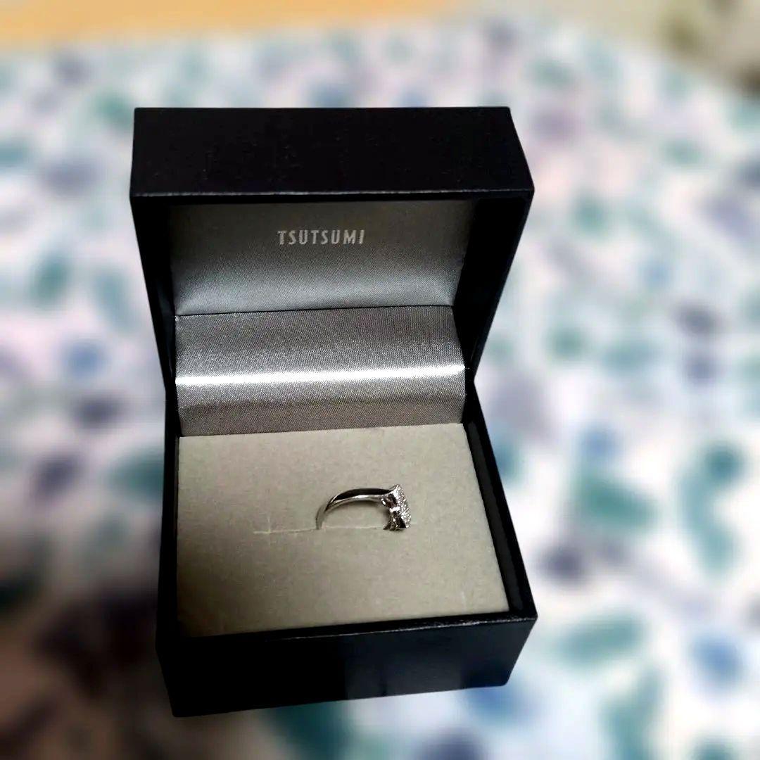 TSUTSUMI フラワーデザイン ダイヤモンド＆プラチナリング size13