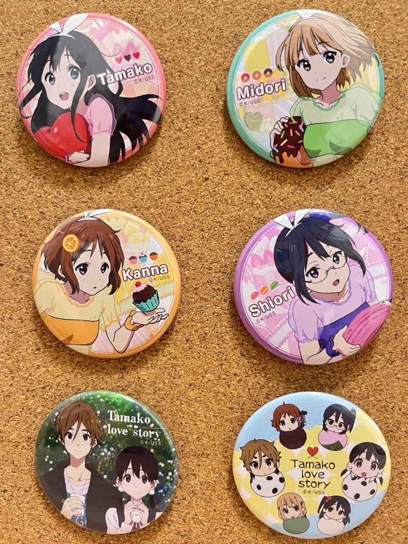 たまこまーけっと 缶バッジ 第2回京アニ＆DOファン感謝祭 たまこラブストーリー