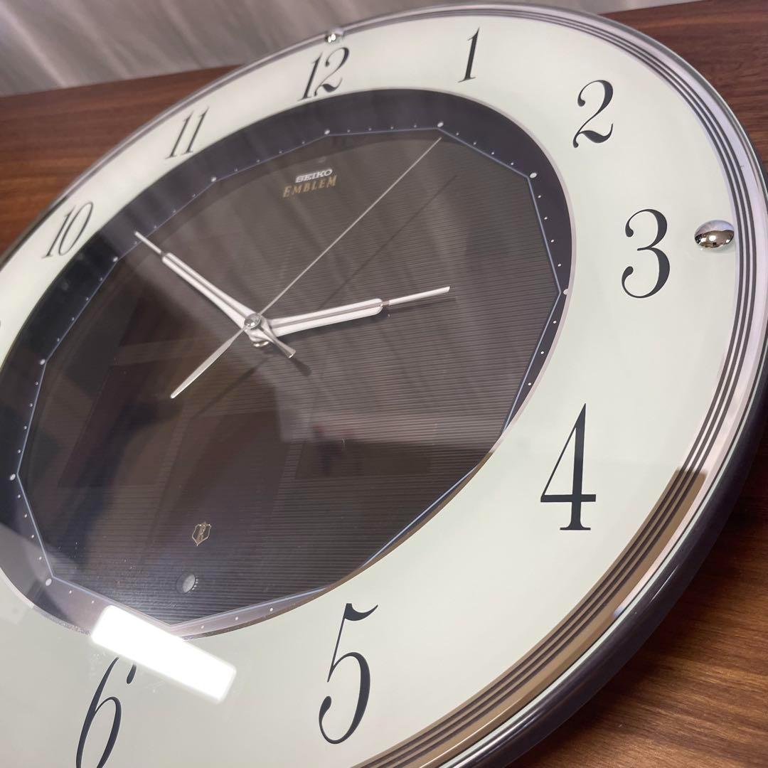 SEIKO エンブレム 水晶時計 HS527K 34.5cm 動作確認済