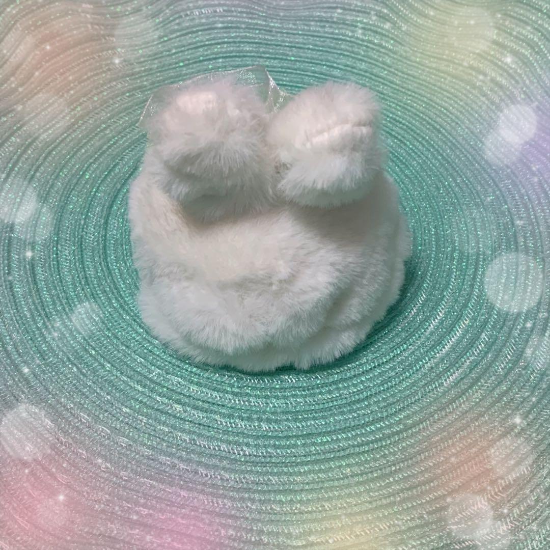 おまんじゅう　着せ替え　ぬいぐるみ　ボア　うさ耳着ぐるみ　ぬい服　ハンドメイド