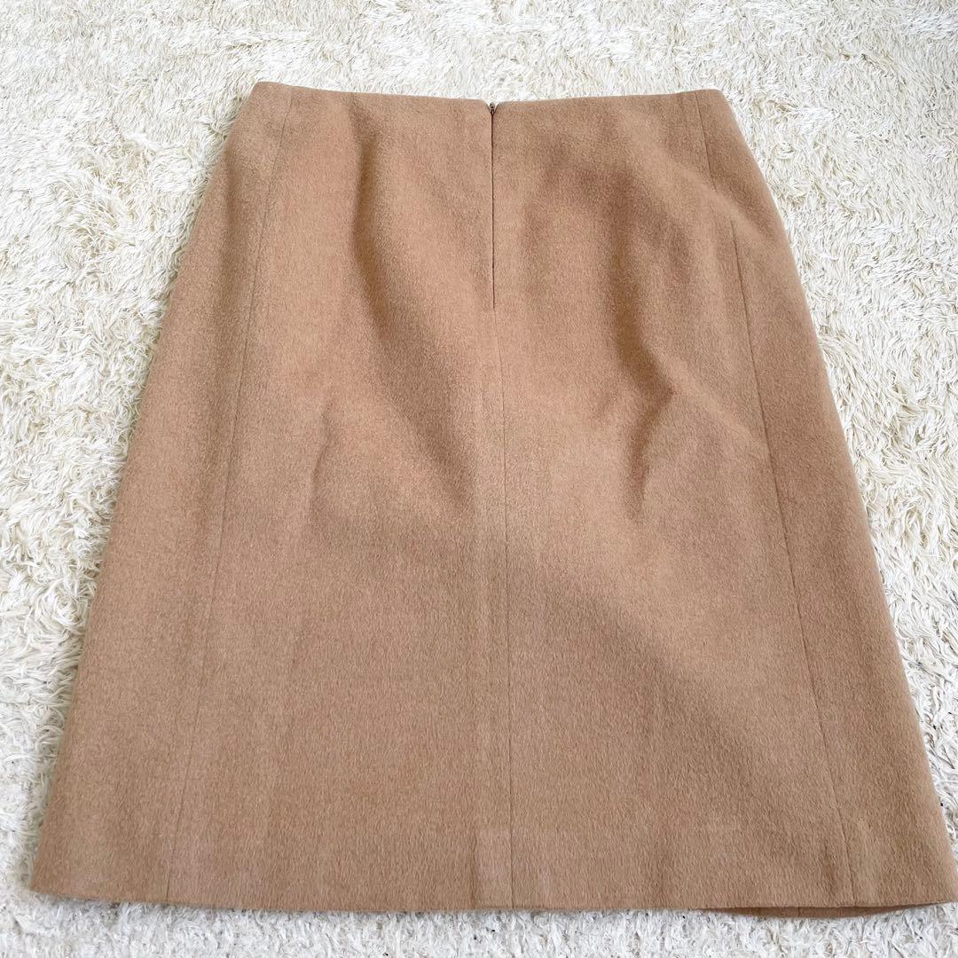LOEWE ロエベ スカート タイト 膝丈 キャメル38サイズ