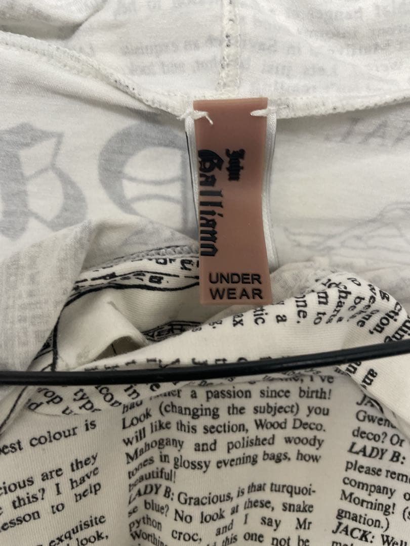 John Galliano ニュースペーパー　パーカー USA M