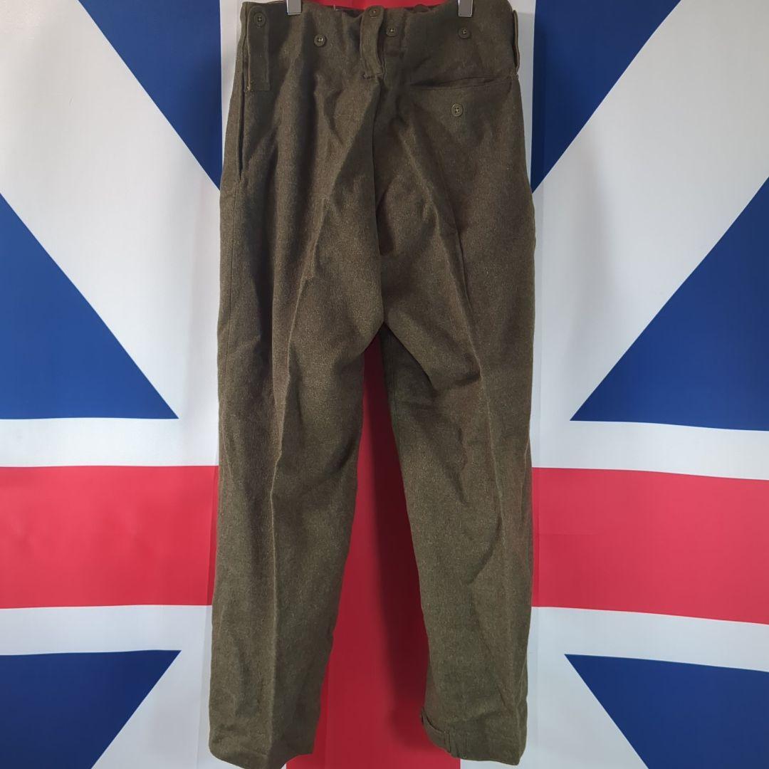 【実物美品】イギリス軍P49トラウザス1952（サスペンダー付）