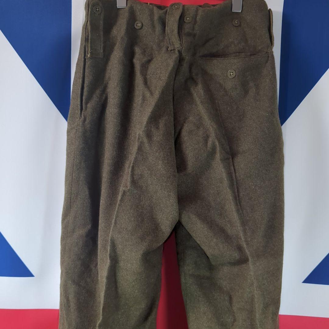 【実物美品】イギリス軍P49トラウザス1952（サスペンダー付）