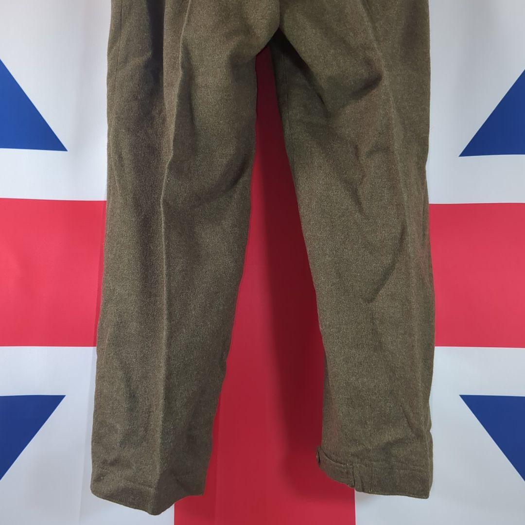 【実物美品】イギリス軍P49トラウザス1952（サスペンダー付）