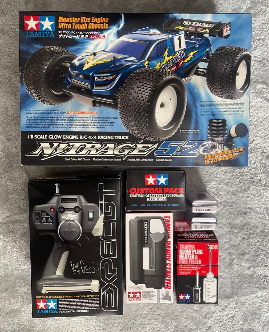 TAMIYA ナイトレージ　5.2 エンジンRC 付属品一式　ジャンク
