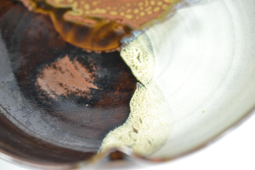 茶道具　高取菓子器　鬼丸雪山造