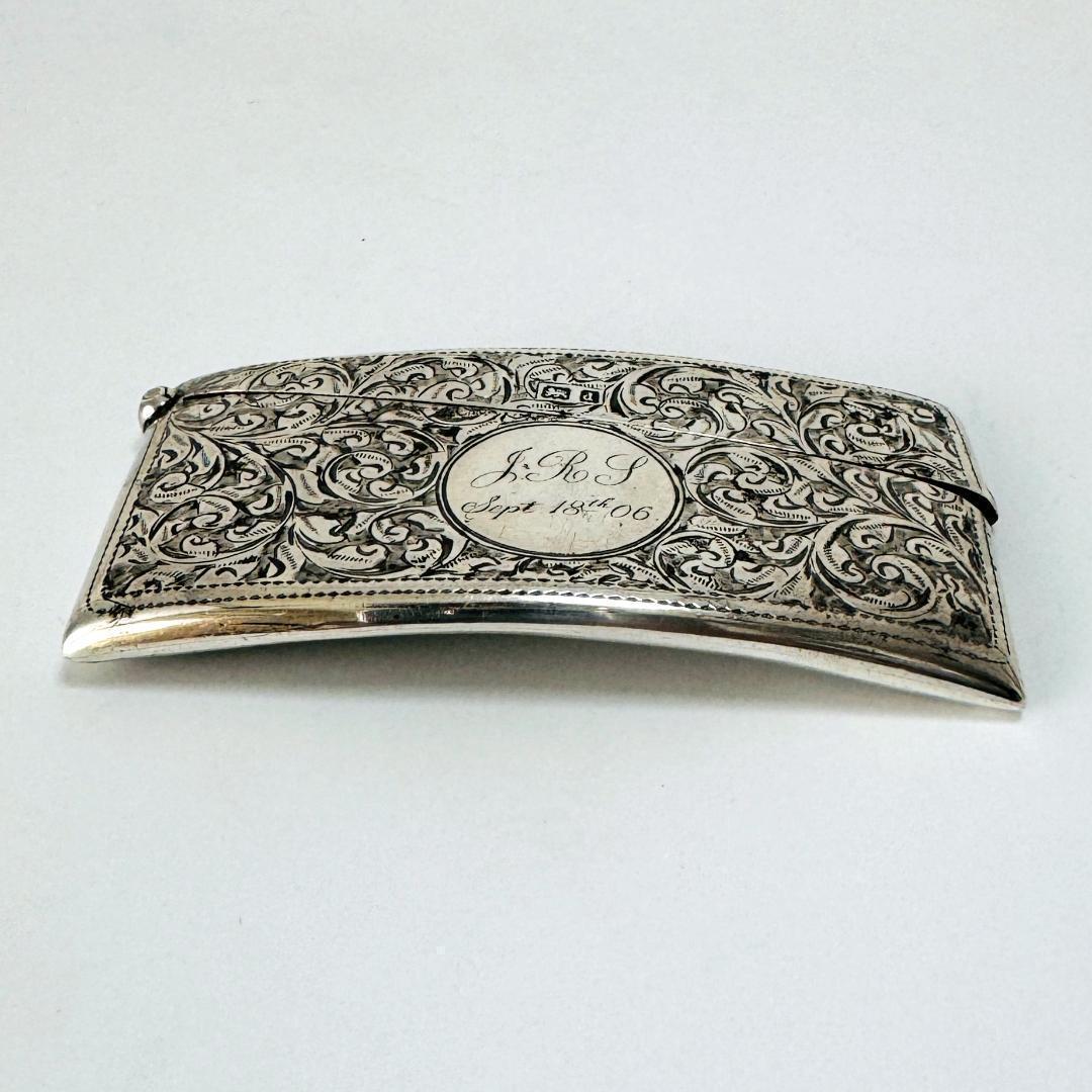 ★1904年 英国 ★アンティーク 純銀製 カードケース イギリス 925