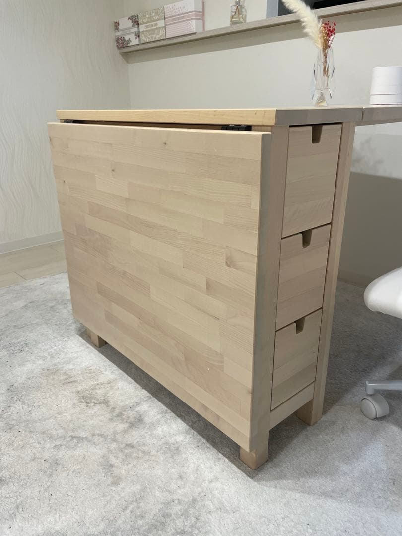 【美品】IKEA NORDEN ノールデン　折りたたみテーブル